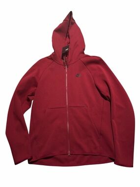 Nike tech fleece mens S red hoodie NWT